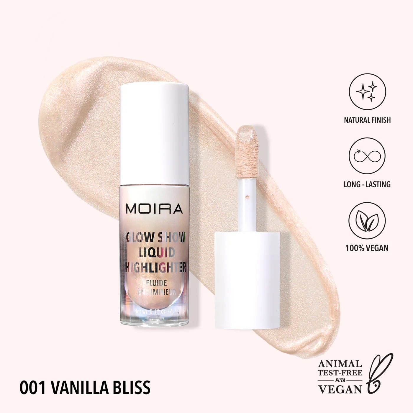Moira Glow Show Liquid Higlighter- فانيلا بليس - هايلايتر