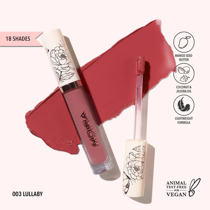 MOIRA Lip Plush Cream- Lullaby 003 - أحمر شفاه كريمي