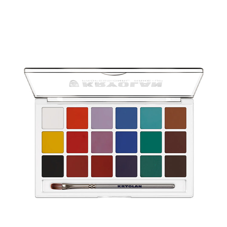 Kryolan - Aquacolor Set 18 Colors - Basic