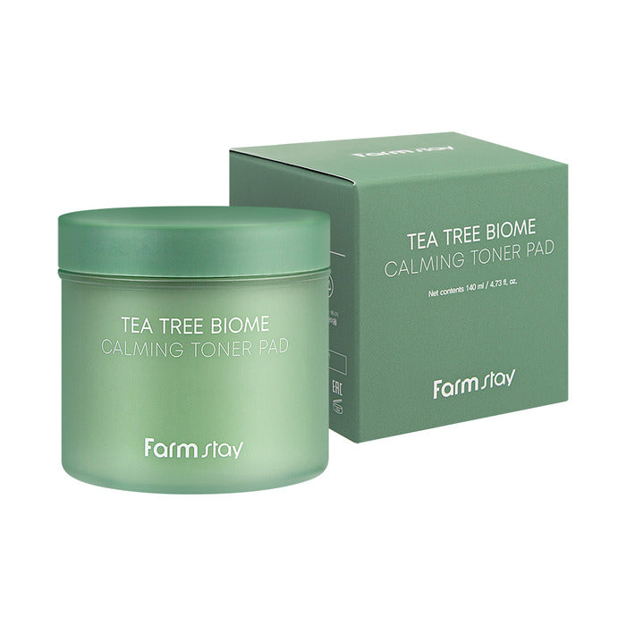 FARMSTAY TEA TREE BIOME CALMING TONER PAD