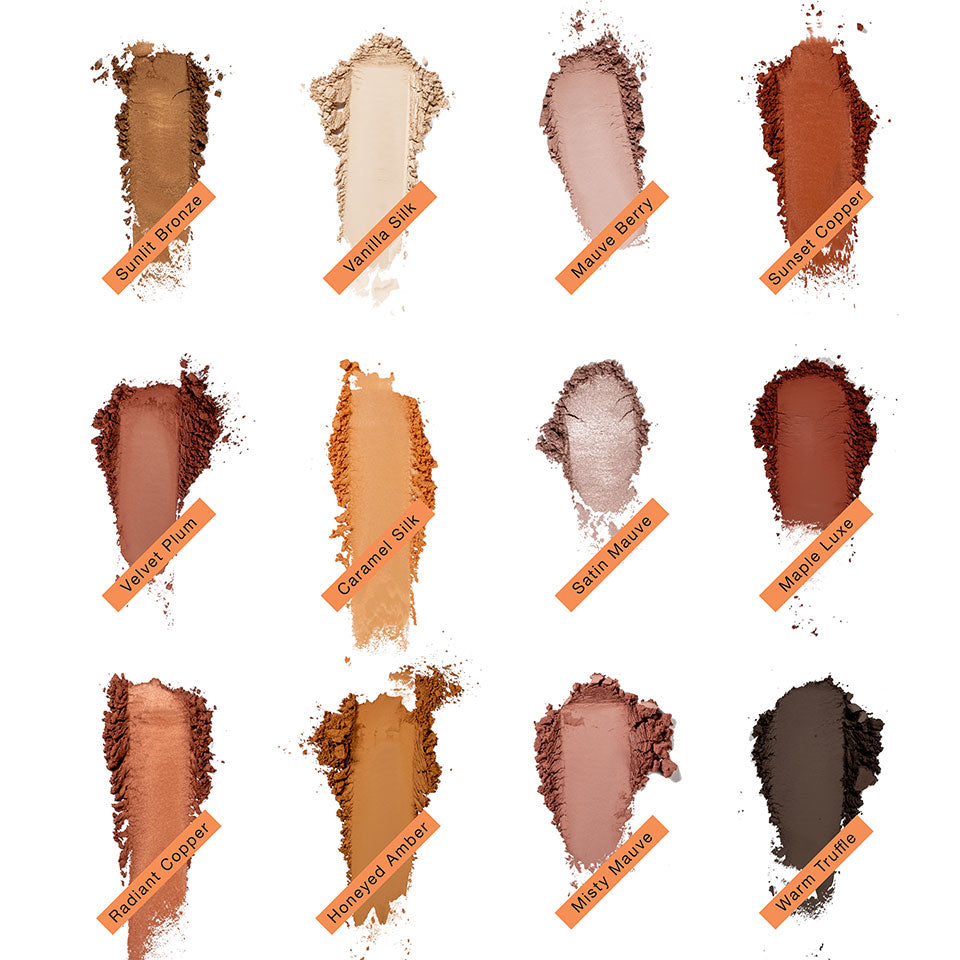Kryolan - Velvet Vision Eyeshadow Palatte 12 Colors - Velvet 1