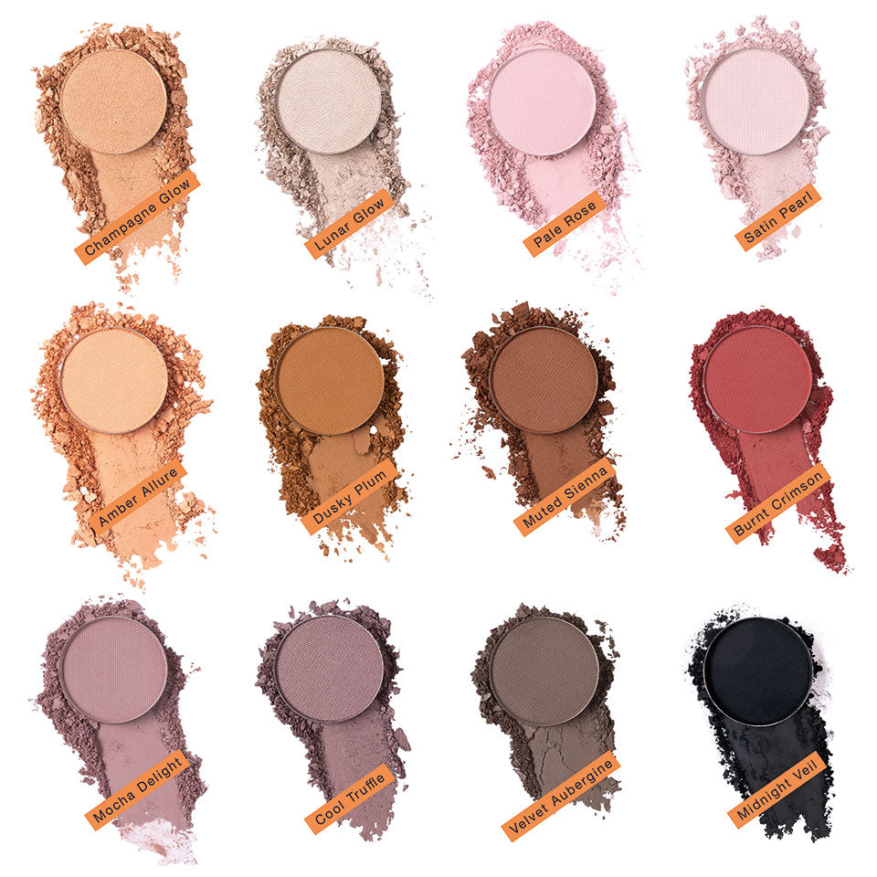 Kryolan - Velvet Vision Eyeshadow Palatte 12 Colors - Velvet 2