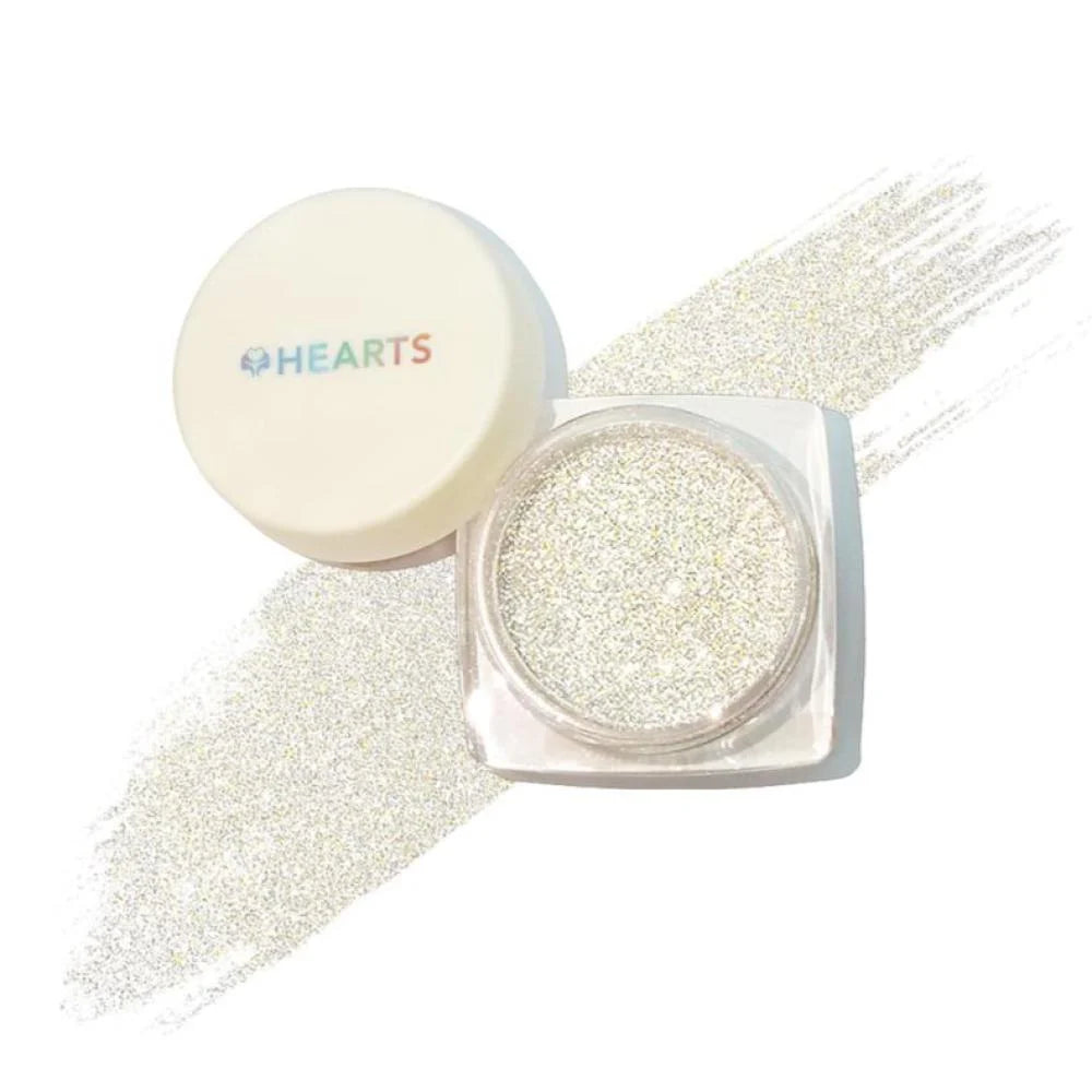 Hearts Loose Powder Glitter 020 لمعه للوجه والشعر والبشره