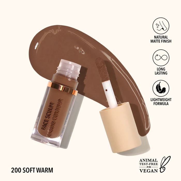Moira Face Sculpt Liquid Contour-200 Soft Warm - كونتور سائل