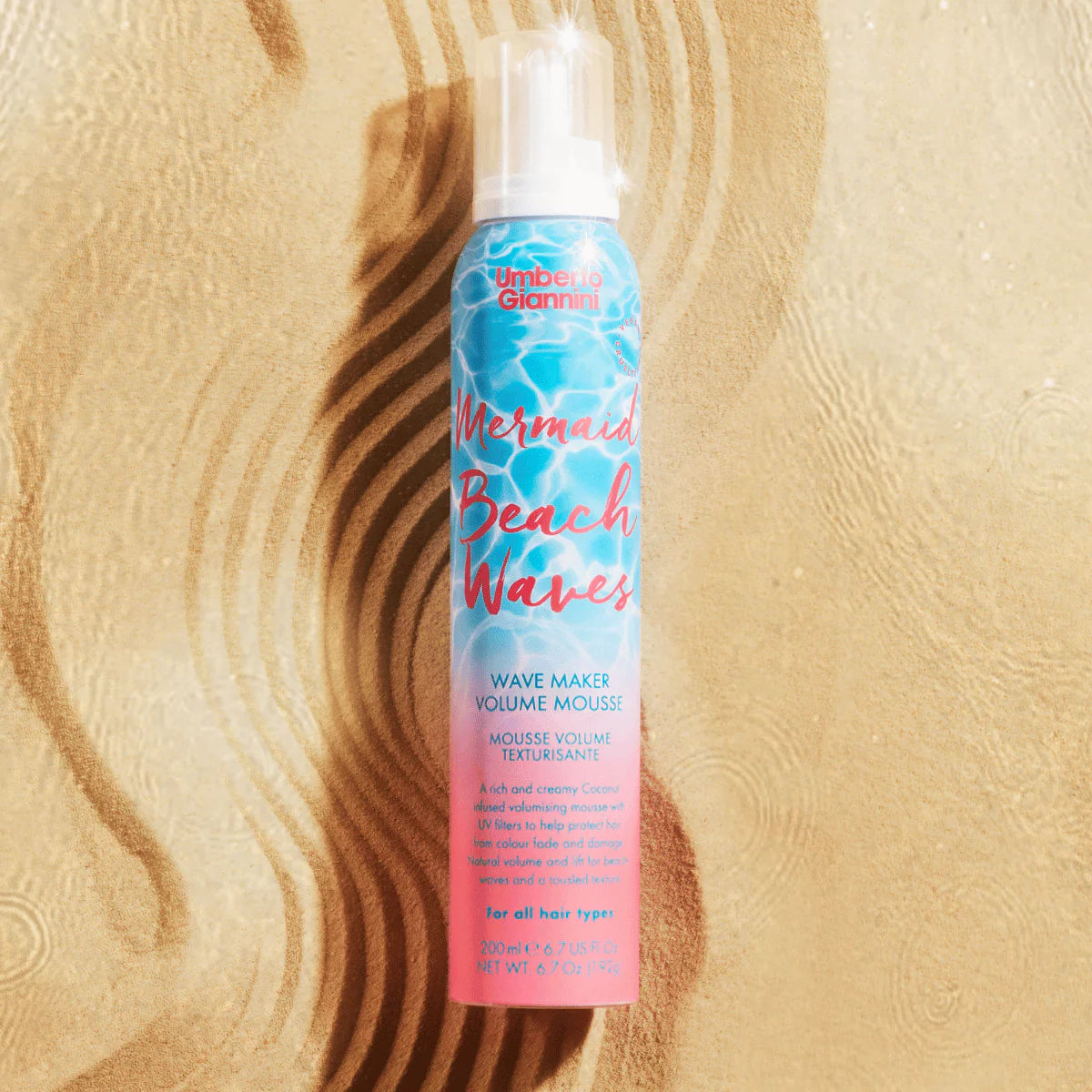 Umberto Giannini - Mermaid Beach Waves Wave Maker Volume Mousse - موس للفوليوم للشعر الكيرلي