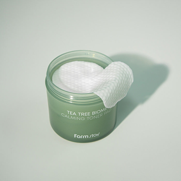 FARMSTAY TEA TREE BIOME CALMING TONER PAD