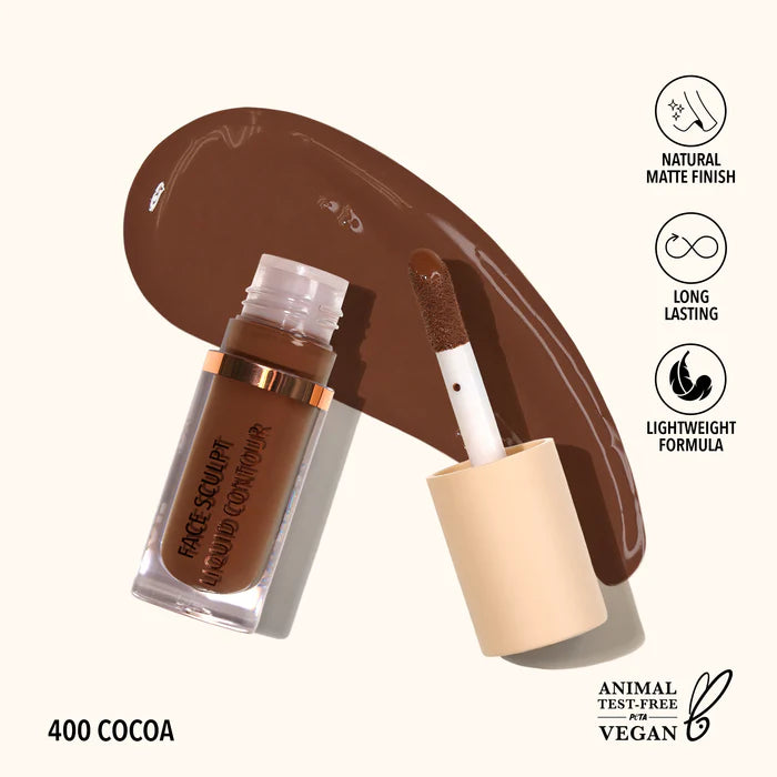Moira Face Sculpt Liquid Contour-400 Cocoa - كونتور سائل مويرا لنحت الوجه - 400 كوكا