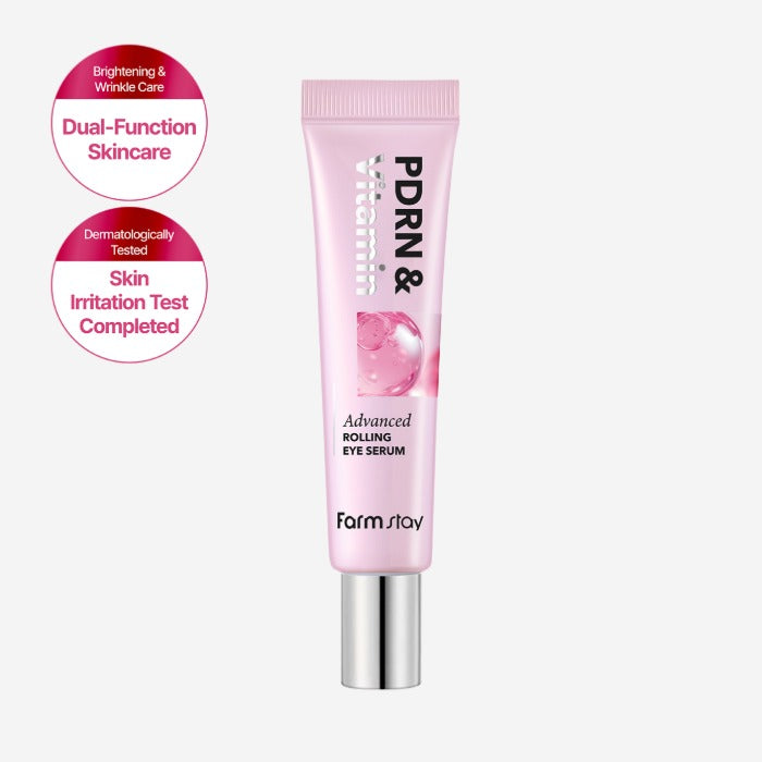 FARMSTAY PDRN & VITAMIN ADVANCED ROLLING EYE SERUM 25ml
