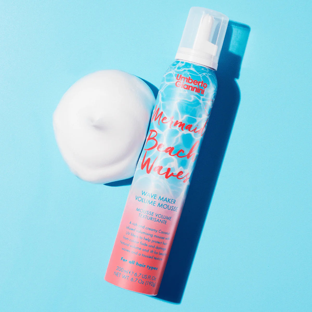 Umberto Giannini - Mermaid Beach Waves Wave Maker Volume Mousse - موس للفوليوم للشعر الكيرلي