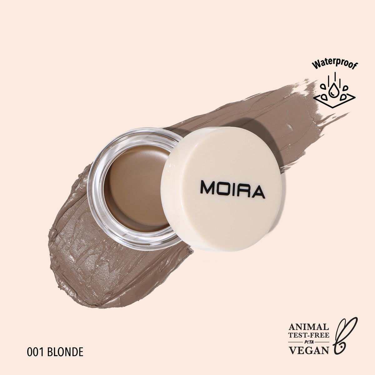 MOIRA- Define & Sculpt Brow Pomade (01 Blonde)