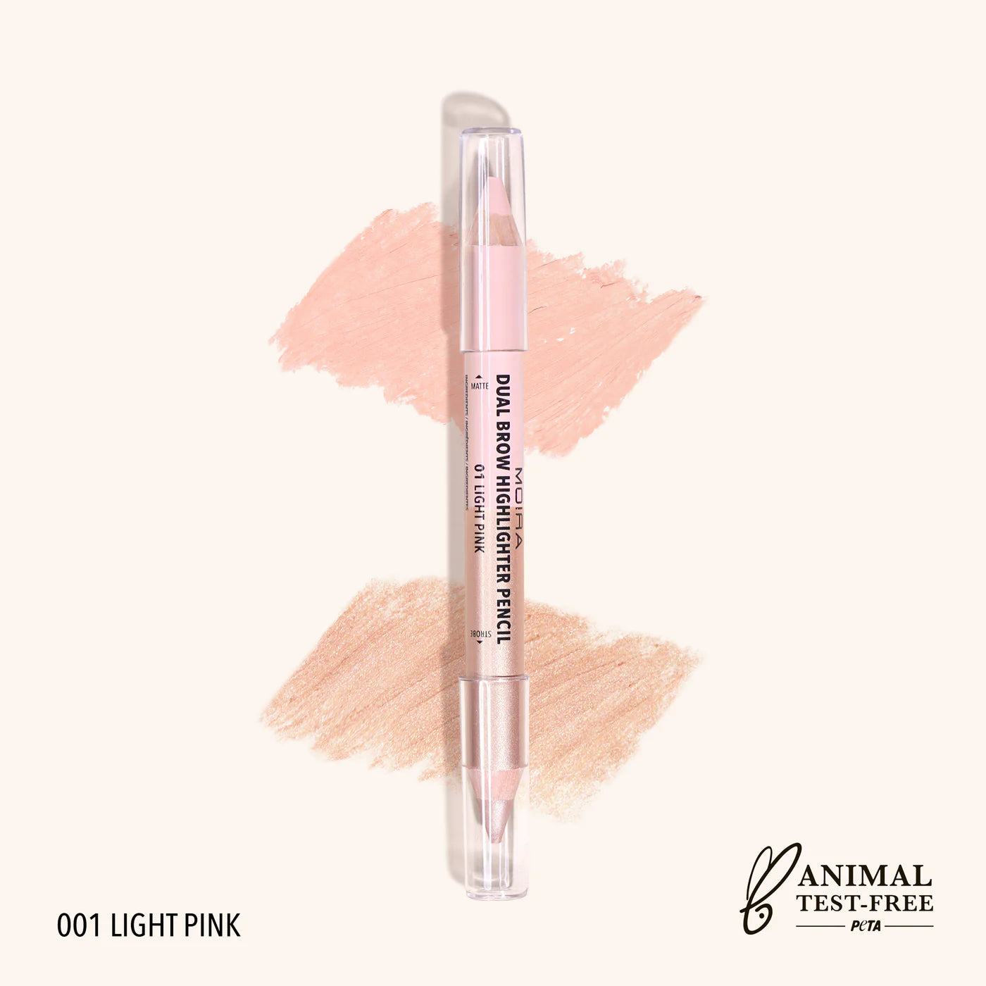 MOIRA- Dual Brow Highlighter (001, Light Pink)