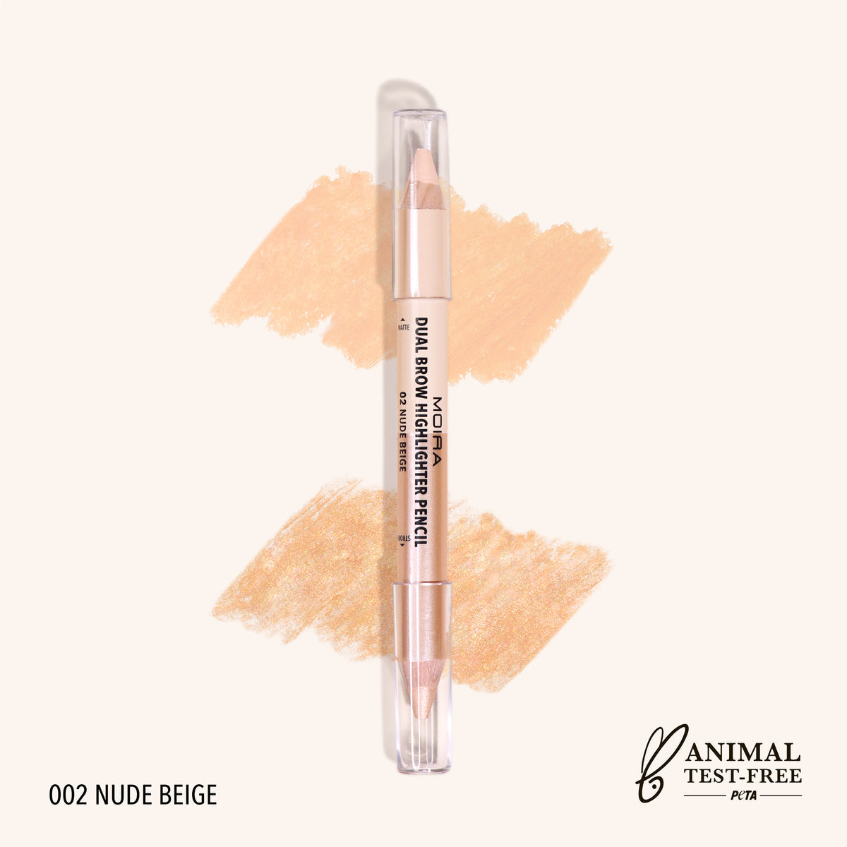 MOIRA- Dual Brow Highlighter (002, Nude Beige)
