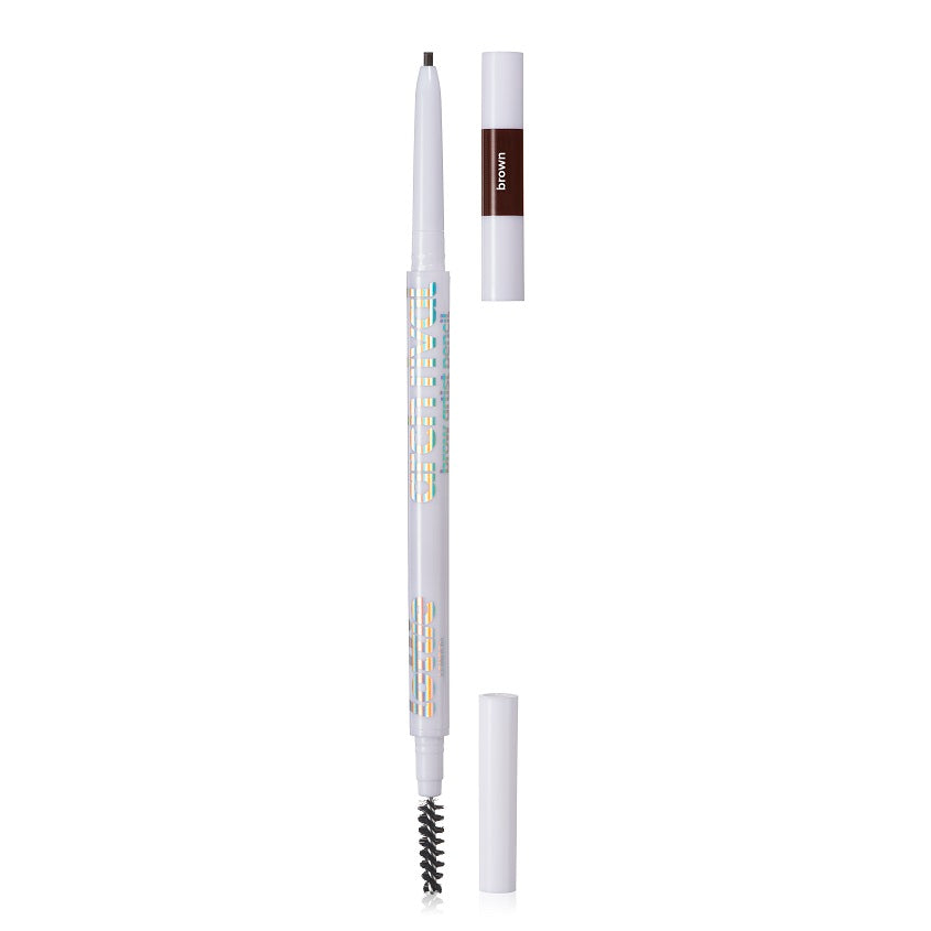 Lottie London- Arch Rival: Brow Artist - New Brown Retractable Brow Pencil with Spoolie - LBA005 - قلم حواجب بني جديد قابل للسحب مع فرشاة