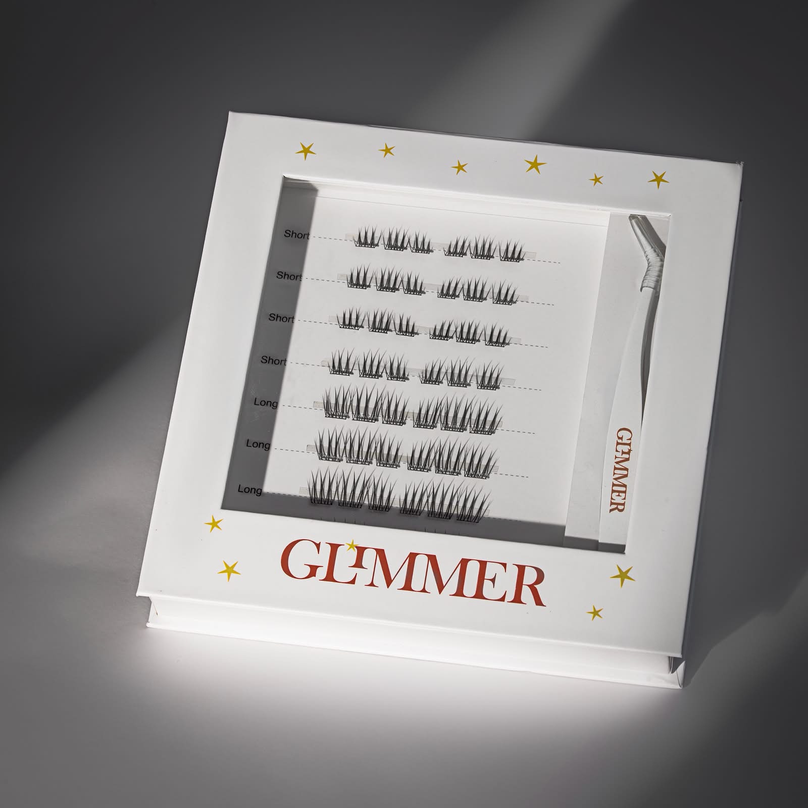 Glimmer Beauty self adhesive lash collection AURA