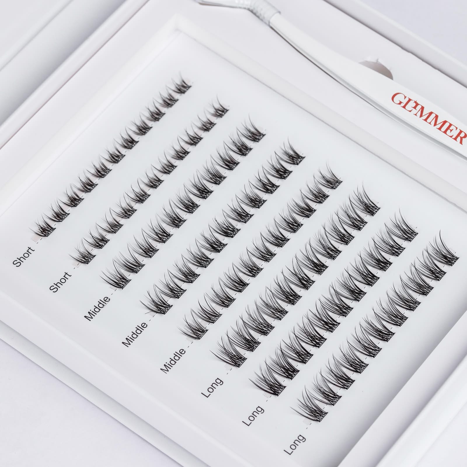 Glimmer Beauty self adhesive lash collection DRAMA