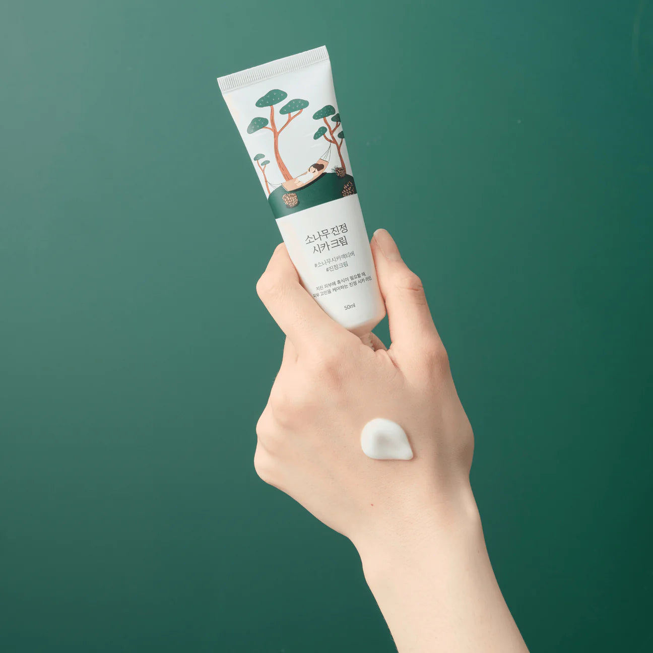 Round Lab -Pine Calming Cica Cream_50ml راوند لاب - سيكا مرطب للوجه