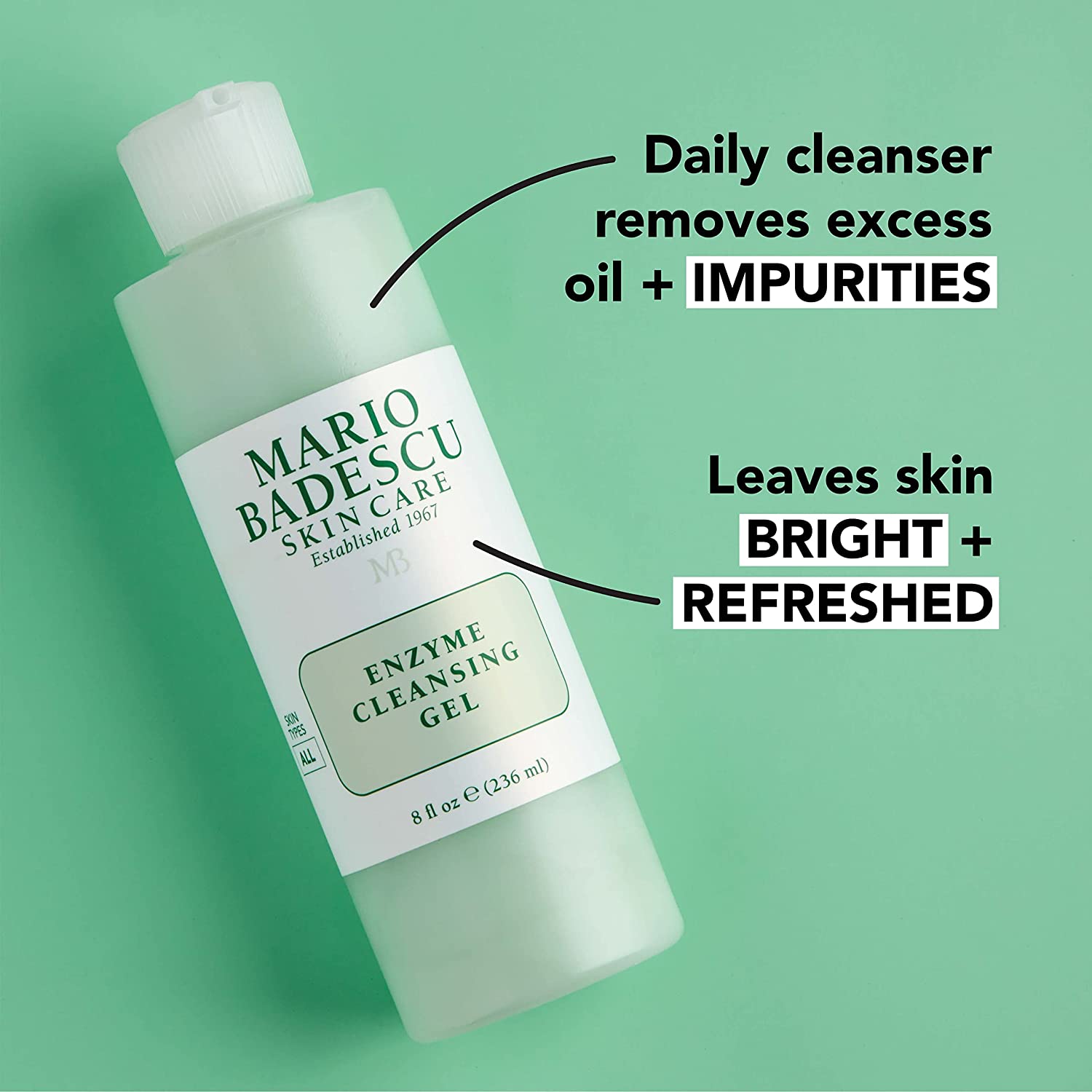 Mario Badescu Enzyme cleansing gel (236 ml) جل منظف بالإنزيمات من ماريو باديسكو (236 مل)