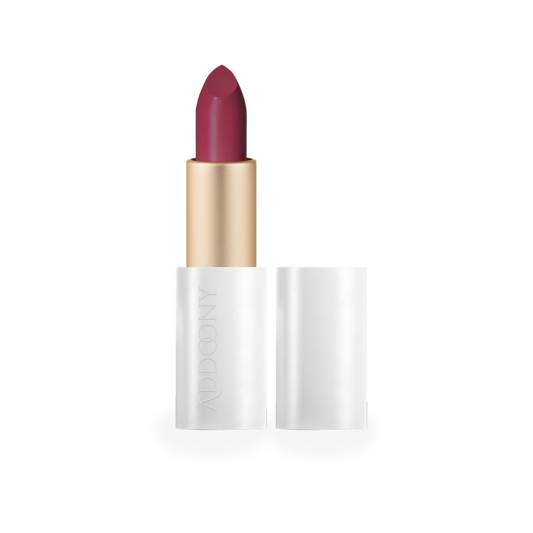 Addoony Proven Lipstick in Taulah shade from Addoony Beauty, showing a sleek lipstick tube and the vibrant lipstick color.