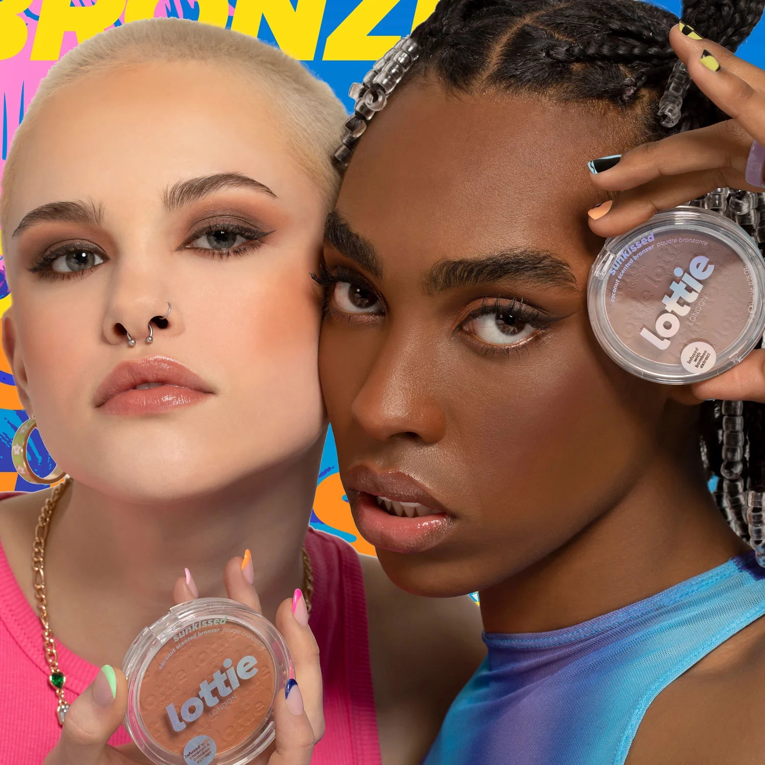 Lottie London-Sunkissed Sunburst برونزر جوز الهند