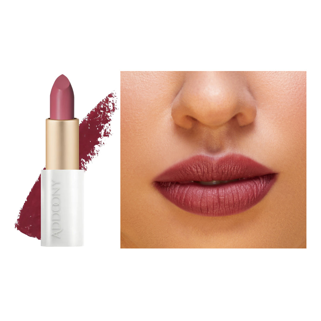 Addoony Beauty Proven Lipstick in vibrant shade, featuring sleek packaging and a smooth application, showcased in the image.