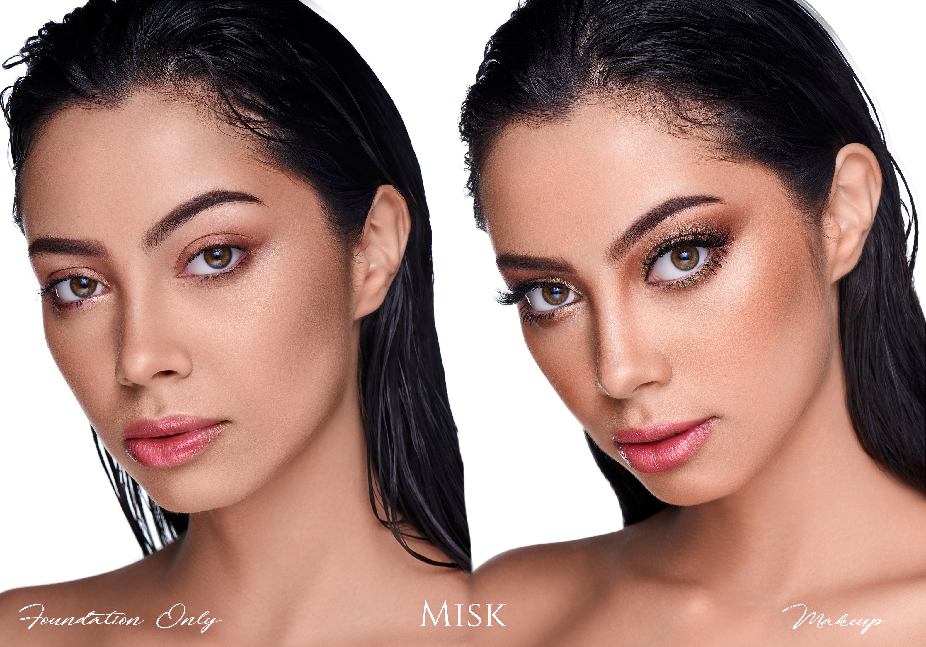 Addoony So Perfect Foundation by Addoony Beauty, a creamy foundation in Misk shade, showcased in a sleek bottle with a pump applicator.