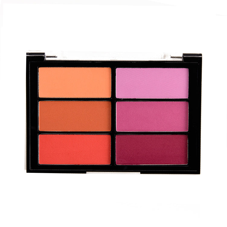 VISEART Orange Violet blush palette with vibrant orange and violet shades, featuring multiple blush pans in a sleek compact.