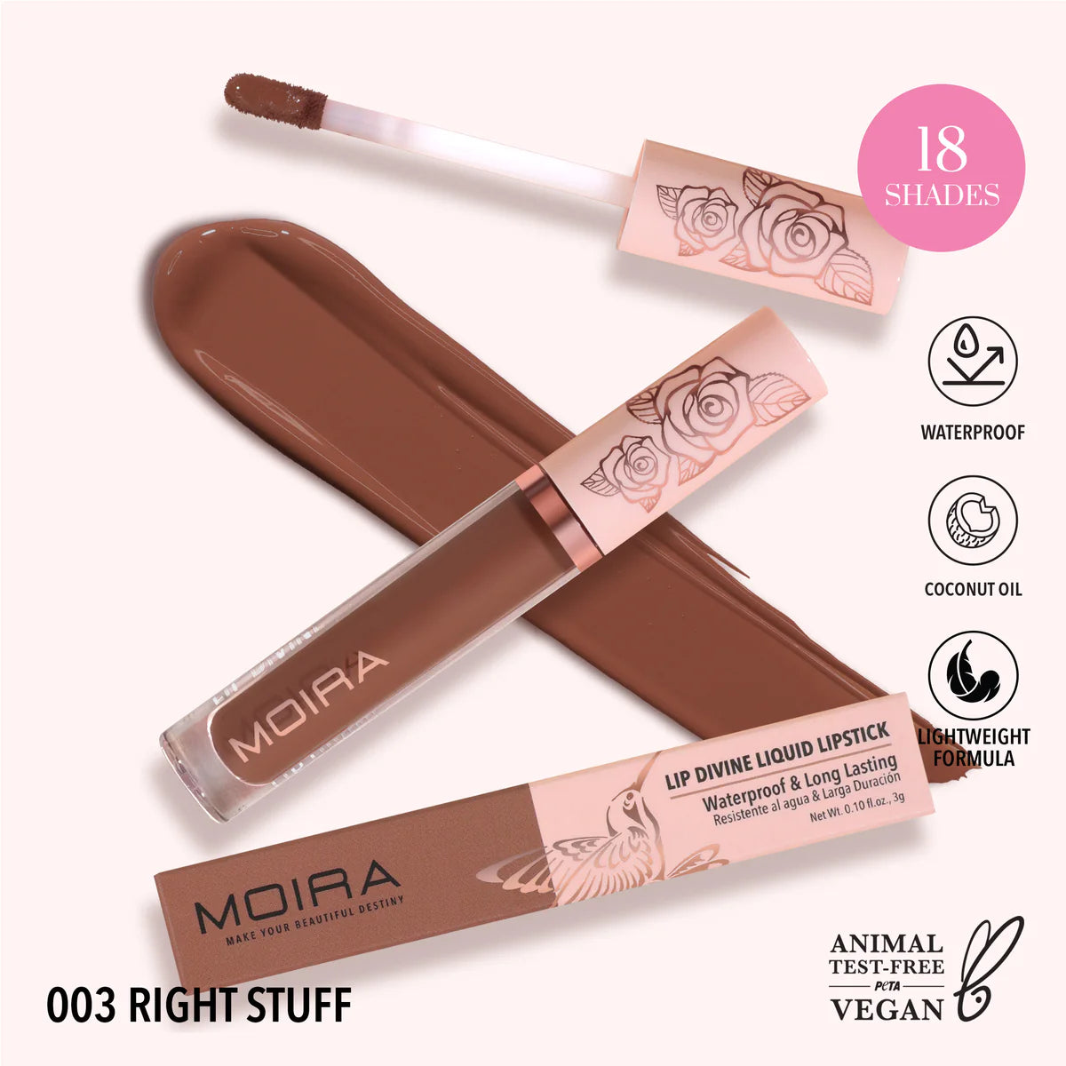 Moira Lip Divine Liquid Lipstick - (Right stuff)