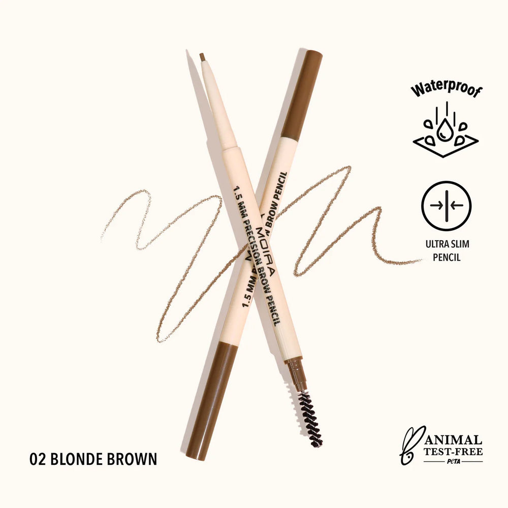 MOIRA-  1.5mm Precision Brow Pencil (002, Blonde Brown)