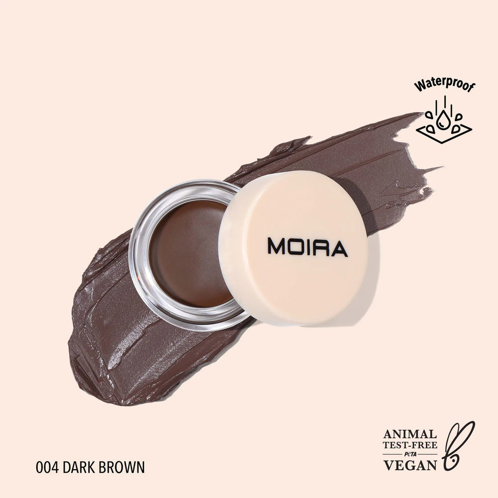 MOIRA-  Define & Sculpt Brow Pomade (004, Dark Brown)