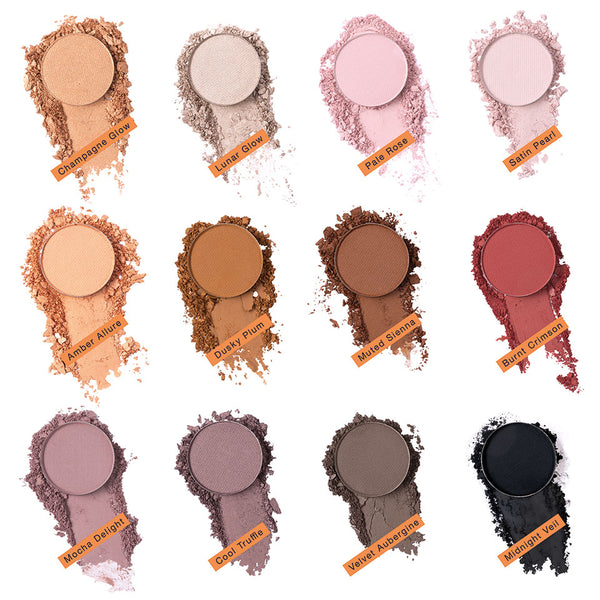 Kryolan - Velvet Vision Eyeshadow Palatte 12 Colors - Velvet 2