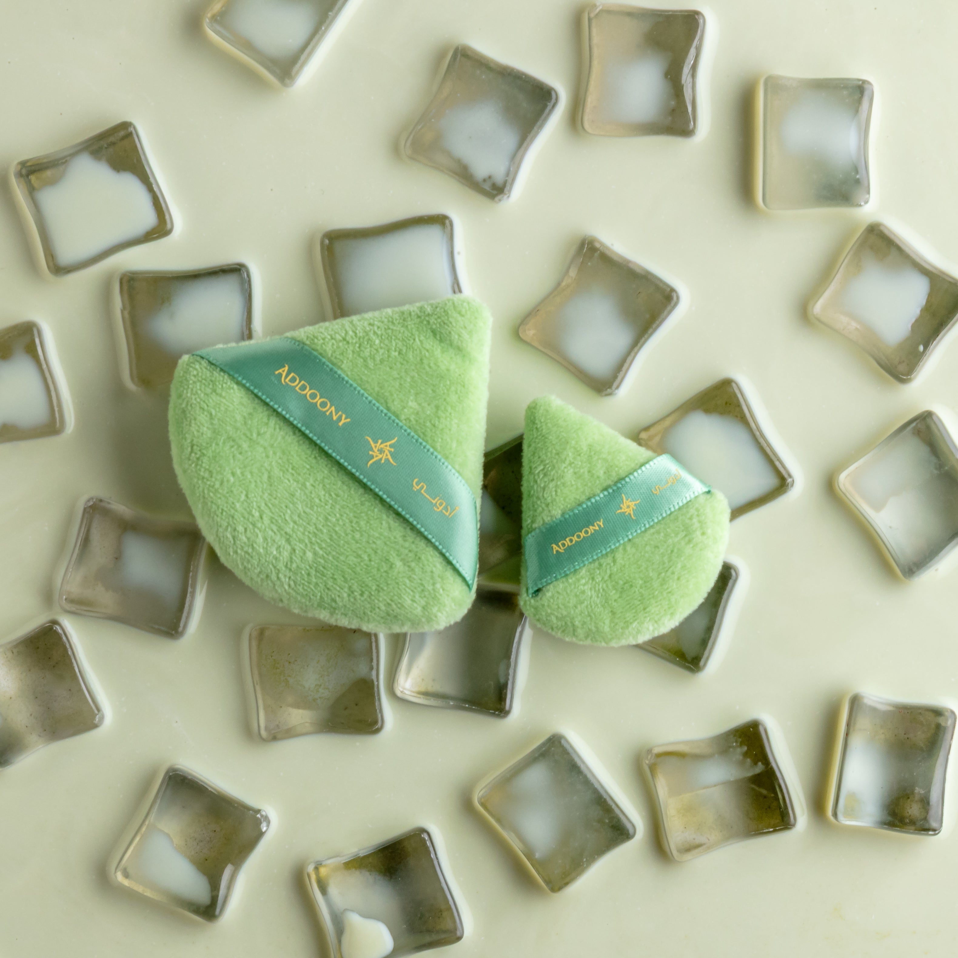 Addoony Blend & Puff Club (Blender & puff with Pouch) بليند أند باف كلوب: طقم اسفنجات وباف في حافظة قماش