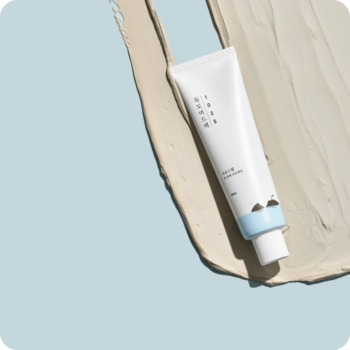 Round Lab - 1025 Dokdo Mud Pack_100ml (Tube Type) راوند لاب - قناع الطين للوجه