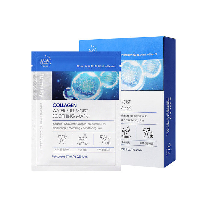 FARMSTAY COLLAGEN WATER FULL MOIST SOOTHING MASK (27ml)