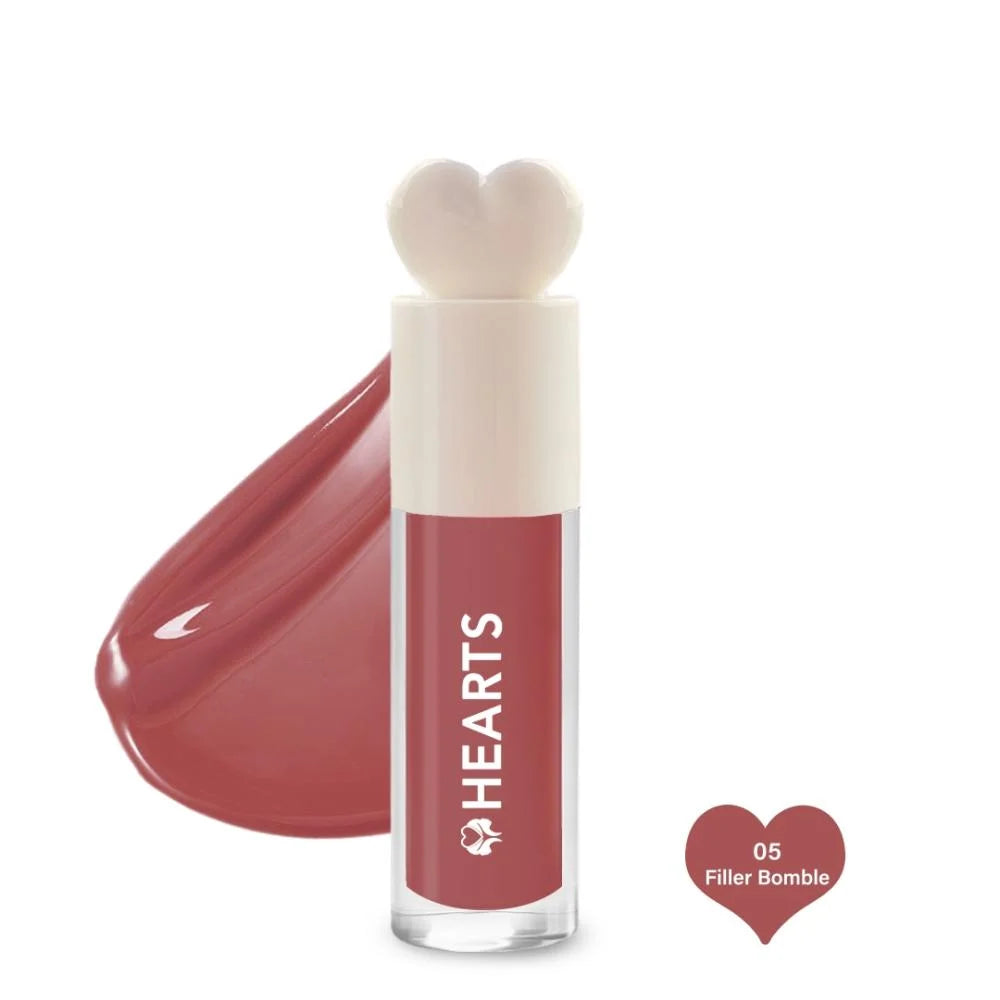 Hearts Lip Filler Gloss Lip Plumper - 05 Bomble Filler