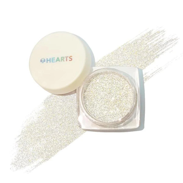 Hearts Loose Powder Glitter 020 لمعه للوجه والشعر والبشره