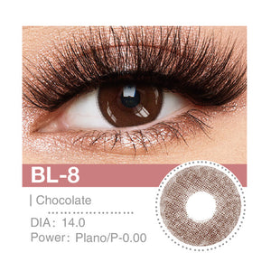 Eljoori -  BL8 Chocolate Contact Lense - عدسات الجوري