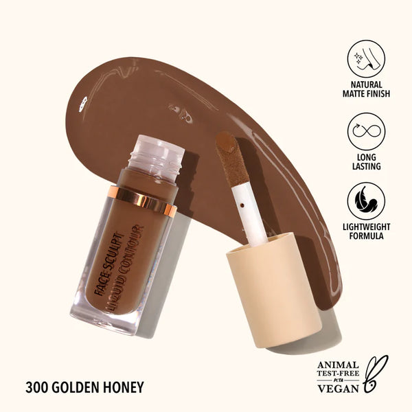 Moira Face Sculpt Liquid Contour-300 Golden Honey - كونتور