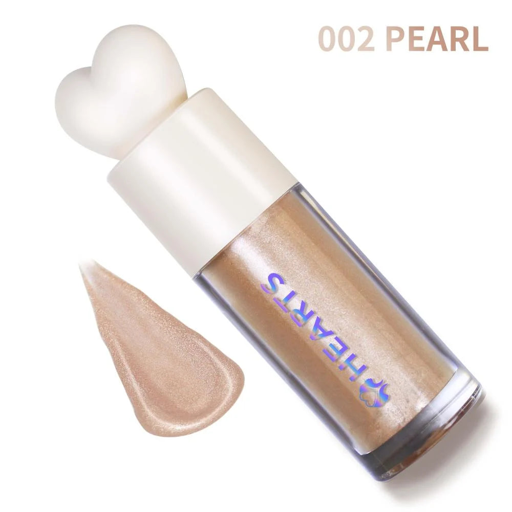 Hearts Soft Liquid Highlighter 002 Pearl هايلايتر سائل هارتس سوفت 002 بيرل