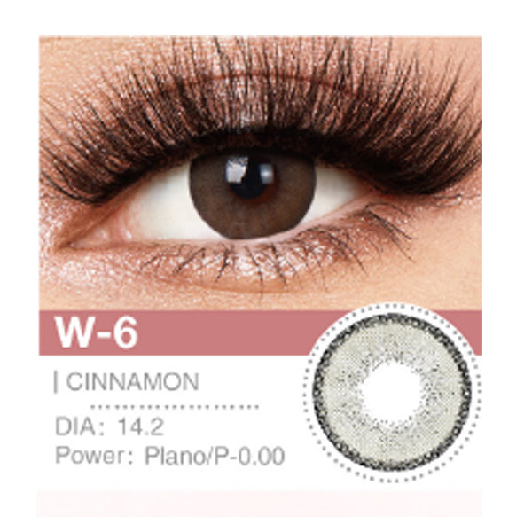 Eljoori -  W-6 Cinnamon Contact Lense - عدسات الجوري