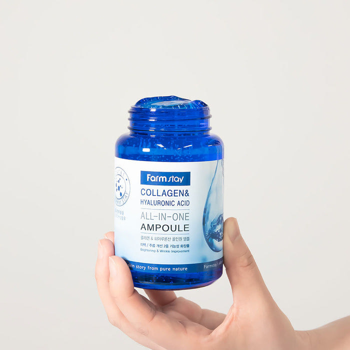 FARMSTAY COLLAGEN AND HYALURONIC ACID ALL IN ONE AMPOULE