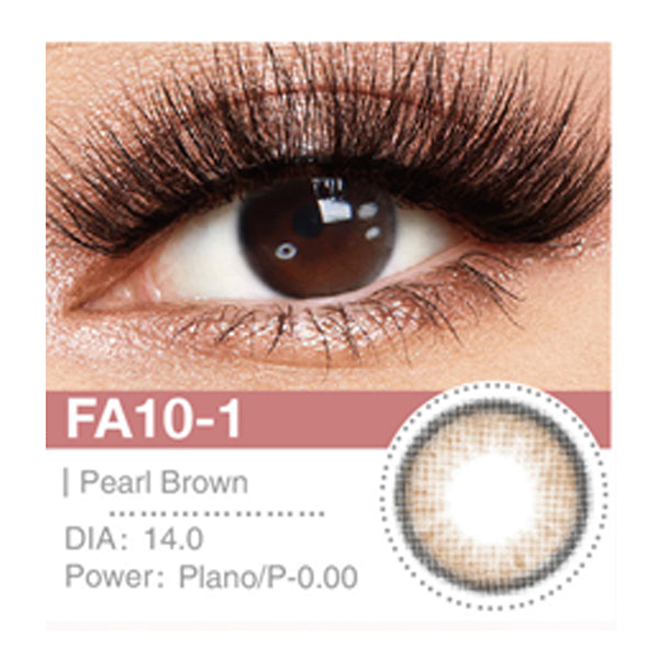 Eljoori -  FA10-1 Pearl Brown Contact Lense - عدسات الجوري