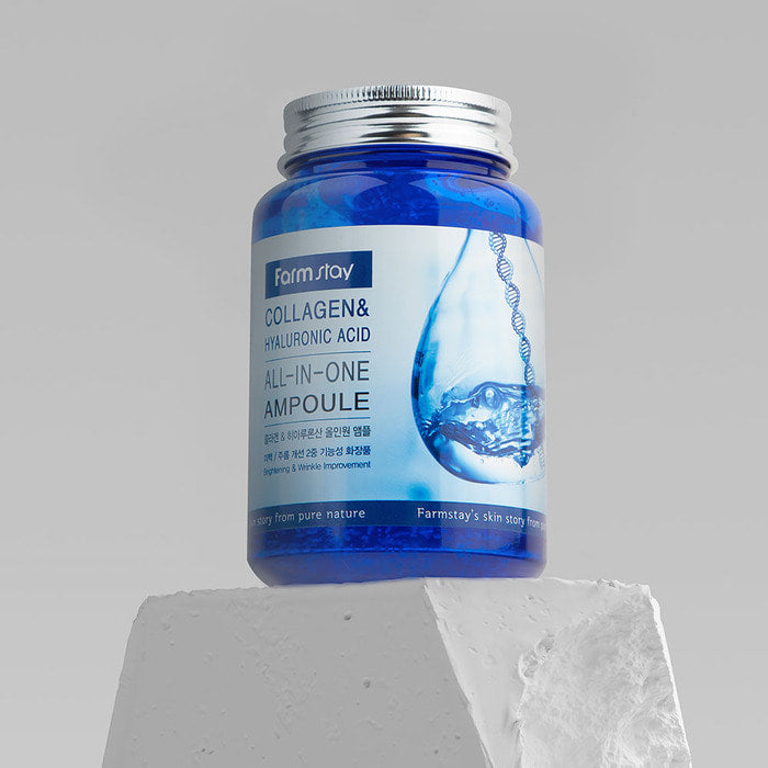 FARMSTAY COLLAGEN AND HYALURONIC ACID ALL IN ONE AMPOULE