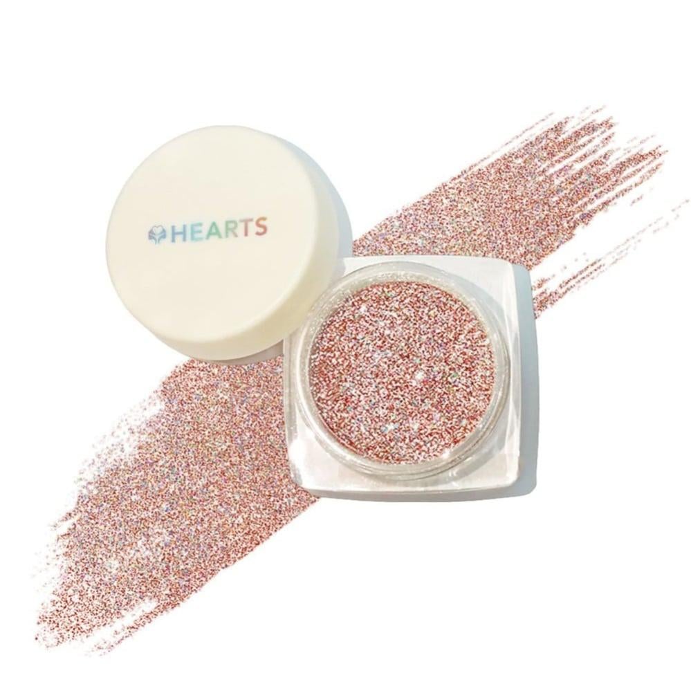 Hearts Loose Powder Glitter 04 لمعه للوجه والشعر والبشره