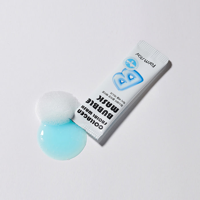FARMSTAY COLLAGEN FACIAL WASH BUBBLE MASK