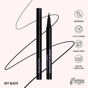 MOIRA-  Micro Tip Liquid Liner (001, Black)