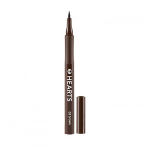 Hearts Eyebrow Pencil Dark Brown 02 قلم حواجب هارتس بني غامق