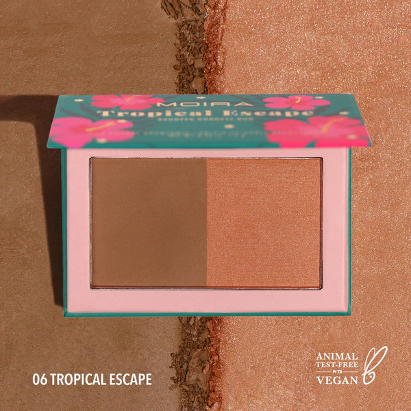 Moira Dual bronzer palette-TROPICAL ESCAPE - بلاشر