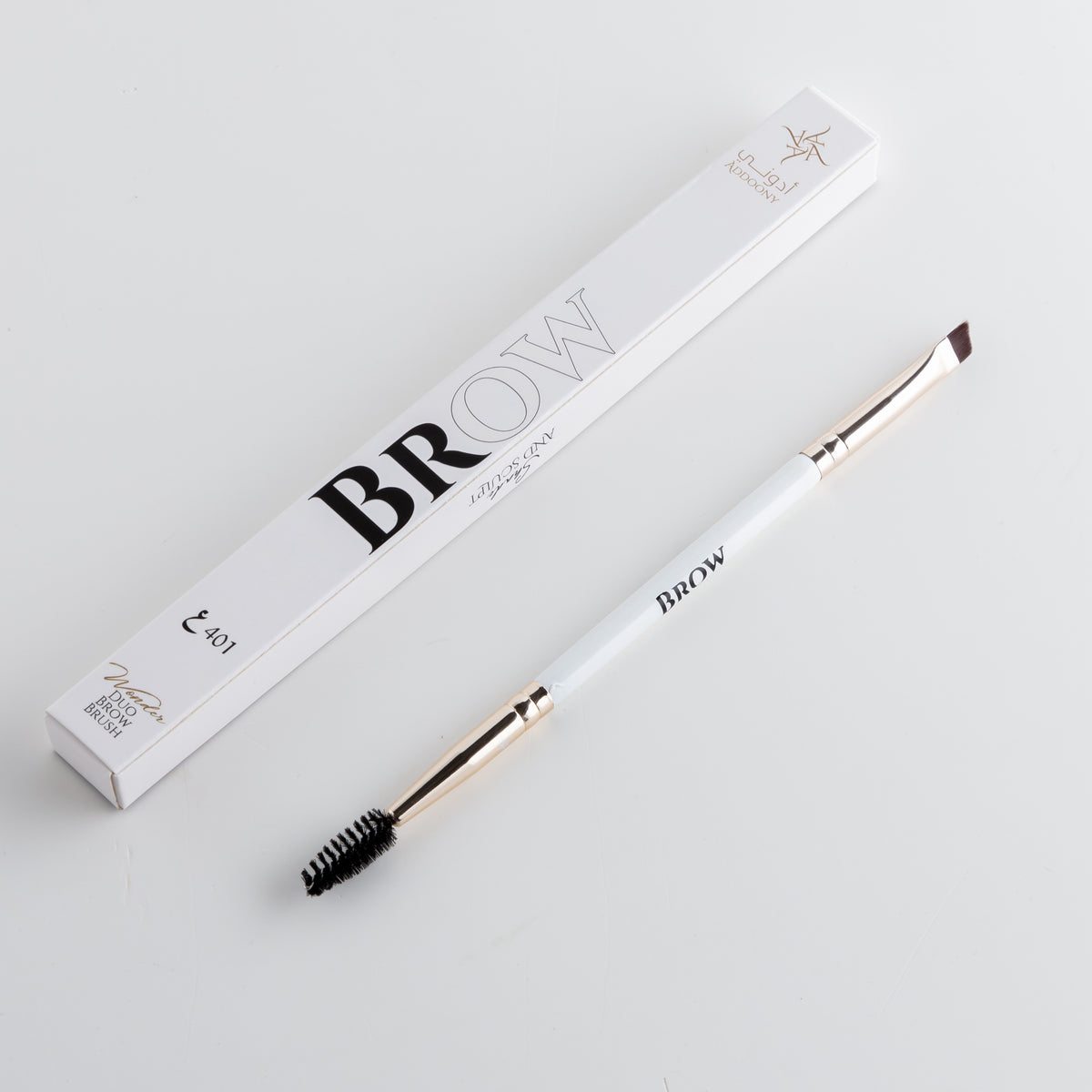 Addoony Brow Wonder Duo Brush (401) أدوني فرشاة الحواجب المزدوجة الإصدار الخاص