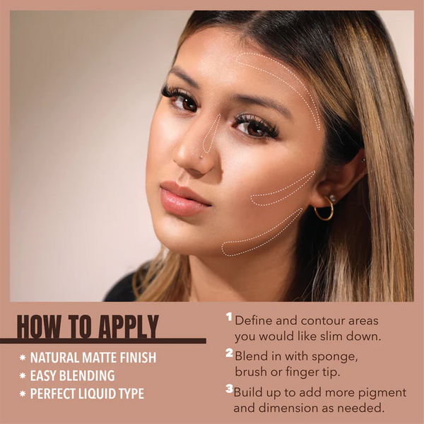 Moira Face Sculpt Liquid Contour-100 Fair Light - كونتور