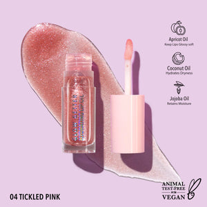 Moira Glow Getter Hydrating Lip Oil - (Tickled Pink)